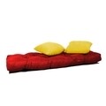 Canapea extensibila Gauge Concept, Red Yellow, 2 locuri, 190x70 cm, fier/poliester