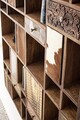 Biblioteca Dhaval, Bizzotto, 115x30x200 cm, lemn de mango/MDF