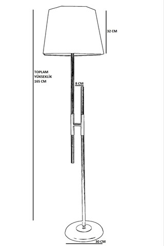 Lampadar, Luin, 534LUN4339, Metal, Galben