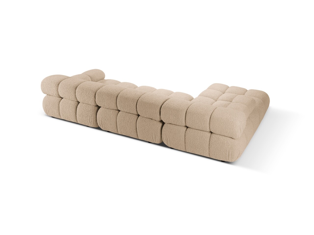 Coltar modular stanga 4 locuri, Bellis-213, Micadoni Home, 282x155x70 cm, tesatura boucle, bej sand - 1 | YEO