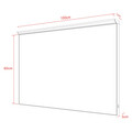 Oglinda pentru baie cu iluminare LED On Top, 100x3x60 cm, aluminiu, argintiu mat