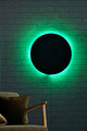 Decoratiune luminoasa LED, Circle, MDF, 60 LED-uri, Verde