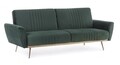 Canapea extensibila Johnny Dark Green, Bizzotto, 210 x 83 x 85 cm, catifea