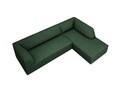 Coltar dreapta 4 locuri, Ruby, Micadoni Home, BL, 273x180x69 cm, poliester, verde