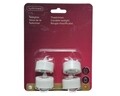 Set 4 lumanari cu LED, Lumineo, 3.6x3.6 cm, efect flacara