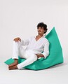 Fotoliu puf, Bean Bag Ferndale, Pyramid Bed, 145 cm, poliester impermeabil, turcoaz