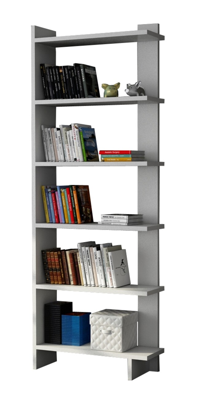 Biblioteca Order, Moblert, 47x22x170 cm, alb - 2 | YEO