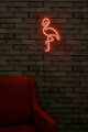 Decoratiune luminoasa LED, Flamingo, Benzi flexibile de neon, DC 12 V, Rosu