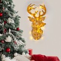 Decoratiune de luminoasa XMASGOLD-003, Tanelorn, 36x56 cm, metal, auriu