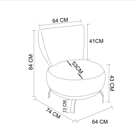 Set scaune cu aripă, Unique Design, 867UNQ1072, Lemn de carpen, Turcoaz