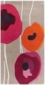 Covor Poppies Bedora, 160x230 cm, 100% lana, rosu, finisat manual