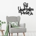 Decoratiune de perete, Positive Pants On, Tanelorn, 61x50 cm, metal