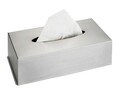 Cutie depozitare servetele Cosmetic, Wenko, 25x12x8 cm, inox, argintiu mat