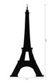 Decoratiune luminoasa LED, Eiffel Tower, MDF, 60 LED-uri, Roz