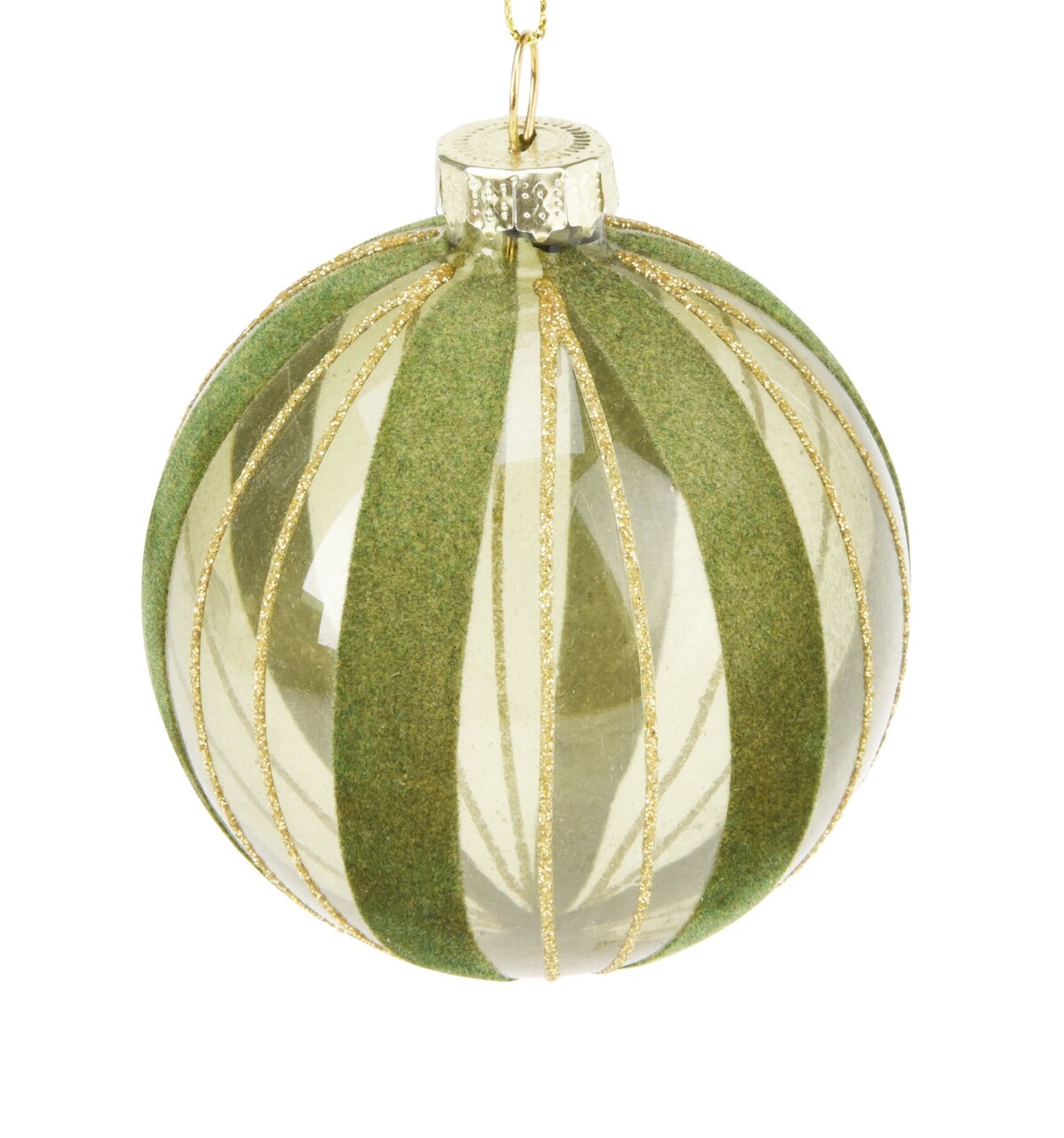 Glob Xmas Ball v4, Excellent Houseware, 8 cm, sticla, verde