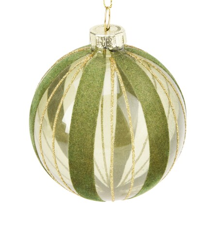 Glob Xmas Ball v4, Excellent Houseware, 8 cm, sticla, verde