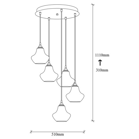 Candelabru, Opviq, Gold - 054, E27, 40W, metal