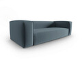 Canapea 4 locuri, Mackay, Cosmopolitan Design, 230x94x73 cm, catifea, albastru