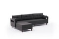 Coltar pe stanga Comfort, Balcab Home, 275x80x80 cm, lemn, antracit