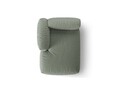 Sezlong modular living stanga 1 loc, Martina-169, Micadoni Home, 176x123x75 cm, tesatura structurata catifelata, verde muschi