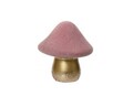 Decoratiune Mushroom, Decoris, 13x16x18.5 cm, teracota, roz