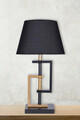 Lampa de masa, Hmy Design, 687HMY1558, Metal, Aur/Negru