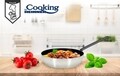 Tigaie profesionala Wok, Cooking by Heinner, 28x8 cm, aluminiu presat