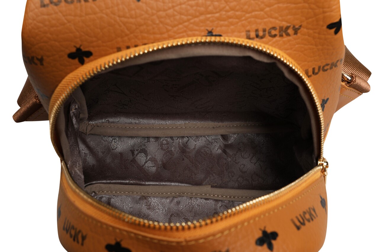 Rucsac, Lucky Bees, 945 Mustard, piele ecologica, mustar - 1 | YEO