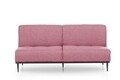 Canapea extensibila Anton Sofabed, Futon, 3 locuri, 190x130 cm, metal, rosu grizzled