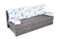 Canapea extensibila Alfi Grey 192x80x77 cm cu lada de depozitare, Blue Anemone