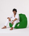 Fotoliu puf, Bean Bag, Ferndale Premium XXL, 115 x 130 cm, poliester impermeabil, verde