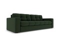 Canapea 3 locuri, Justin, Micadoni Home, BL, 202x90x72 cm, poliester, verde inchis