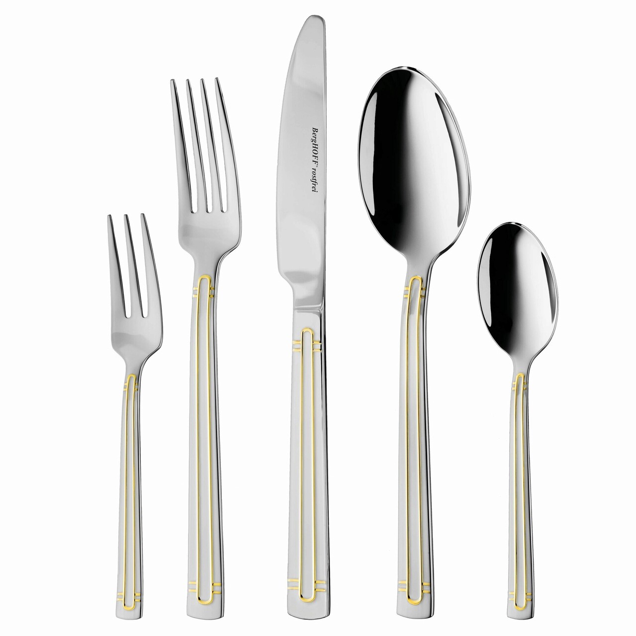 Set Tacamuri 30 Piese BergHOFF, Essentials Heritage, Inox