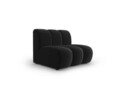 Modul canapea 1 loc fara cotiere, Lupine, Micadoni Home, BL, 90x87x70 cm, catifea, negru