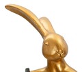 Lampa de masa Rabbit Stand, Mauro Ferretti, 1 x E14, 40W, 26x16x47 cm, polirasina/fier/textil, auriu/alb