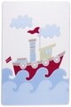 Covor Baby Ship - Blue, Confetti, 100x150 cm, poliamida, multicolor