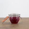 Recipient cu lingurita pentru miere, Kilner, Delia, 10 cm, sticla, transparent