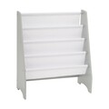 Mini biblioteca pentru carti, U-grow, 61x30x71 cm, MDF, alb/gri