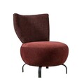 Fotoliu, Unique Design, 867UNQ1066, Lemn de carpen, Rosu claret