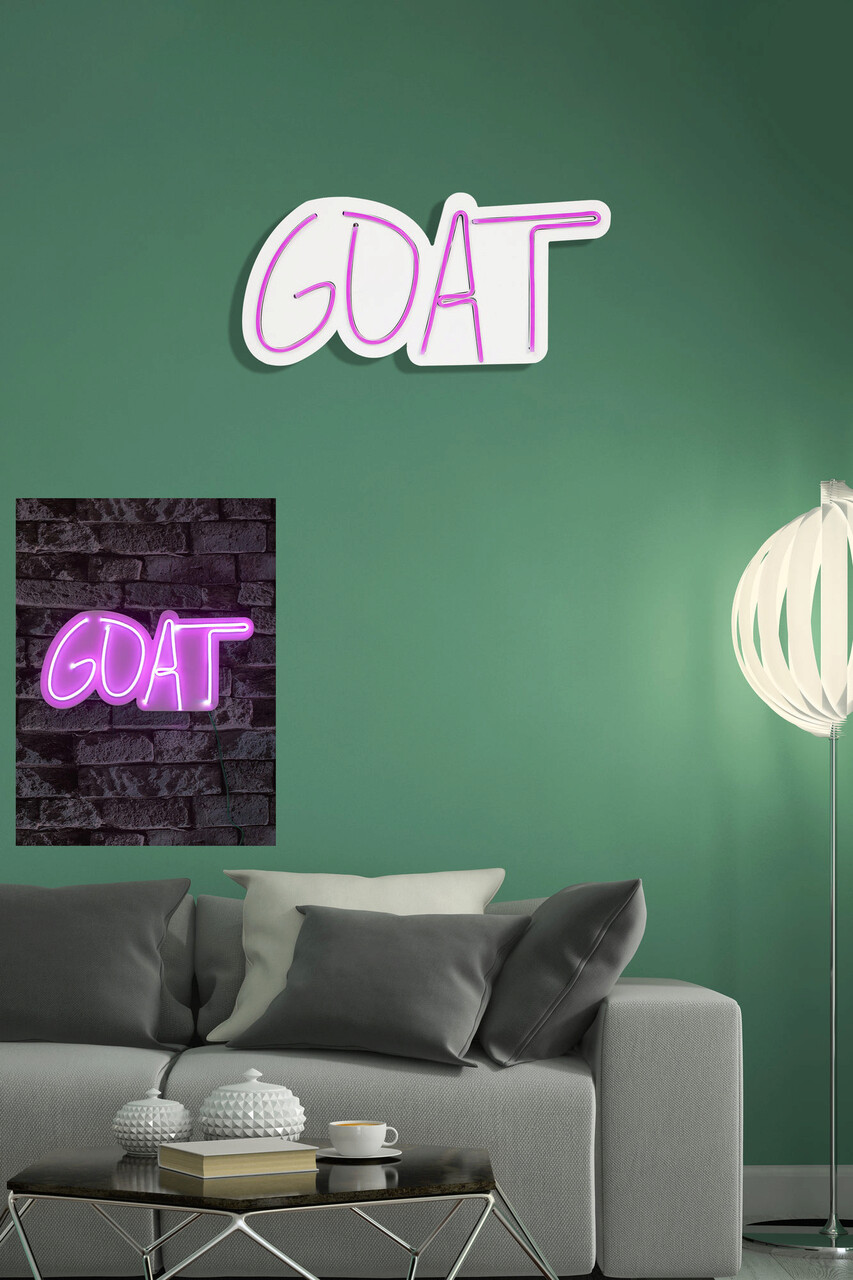 Decoratiune luminoasa LED, GOAT, Benzi flexibile de neon, DC 12 V, Roz - 2 | YEO