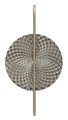 Aplica de perete Silvery, Mauro Ferretti, 2 x E14, 40W, 28x15x54 cm, sticla/fier, argintiu