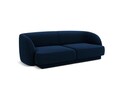 Canapea 2 locuri, Miley, Micadoni Home, BL, 184x85x74 cm, catifea, albastru regal