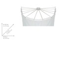 Suport pentru perdea de dus, Wenko, Shower Umbrella, 12 brate, 72 x 10.5 x 96 cm, inox