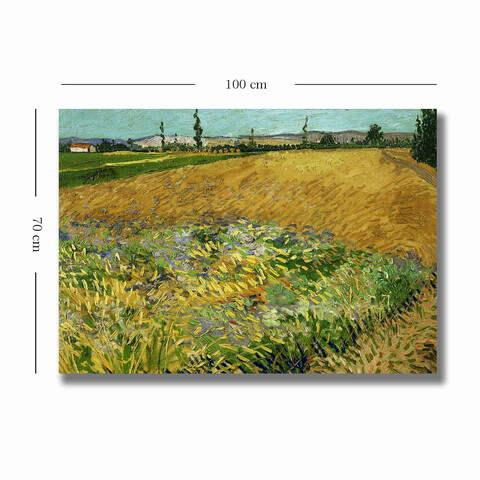 Tablou decorativ, 70100VANGOGH012, Canvas , Lemn, Multicolor