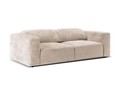 Canapea 3 locuri cu tetiera reglabila, Cruz-197, Micadoni Home, 234x103x74 cm, tesatura chenille Cremona, bej