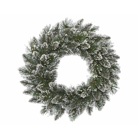 Coronita Finley wreath, Decoris, Ø 20 cm, verde/alb