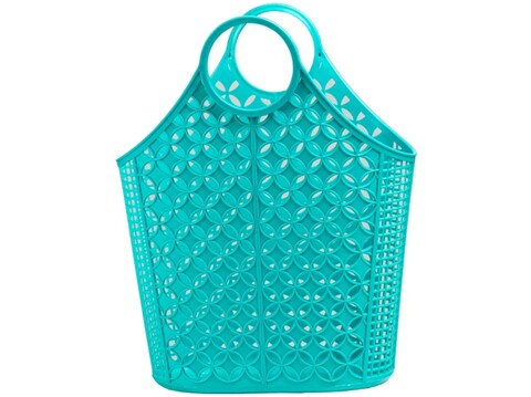 Cos de cumparaturi Shopper, Domotti, 40x16x46 cm, turcoaz