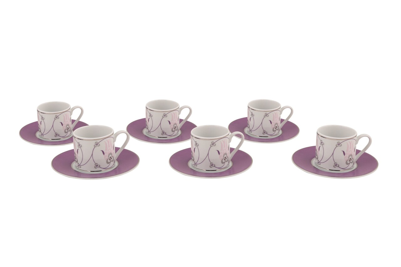 Set de cafea Kutahya Porselen, RU12KT4309724, 12 piese, portelan