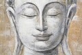 Tablou decorativ, Face Buddha Light -B, Mauro Ferretti, 80 x 120 cm, canvas imprimat si pictat/lemn de pin, multicolor