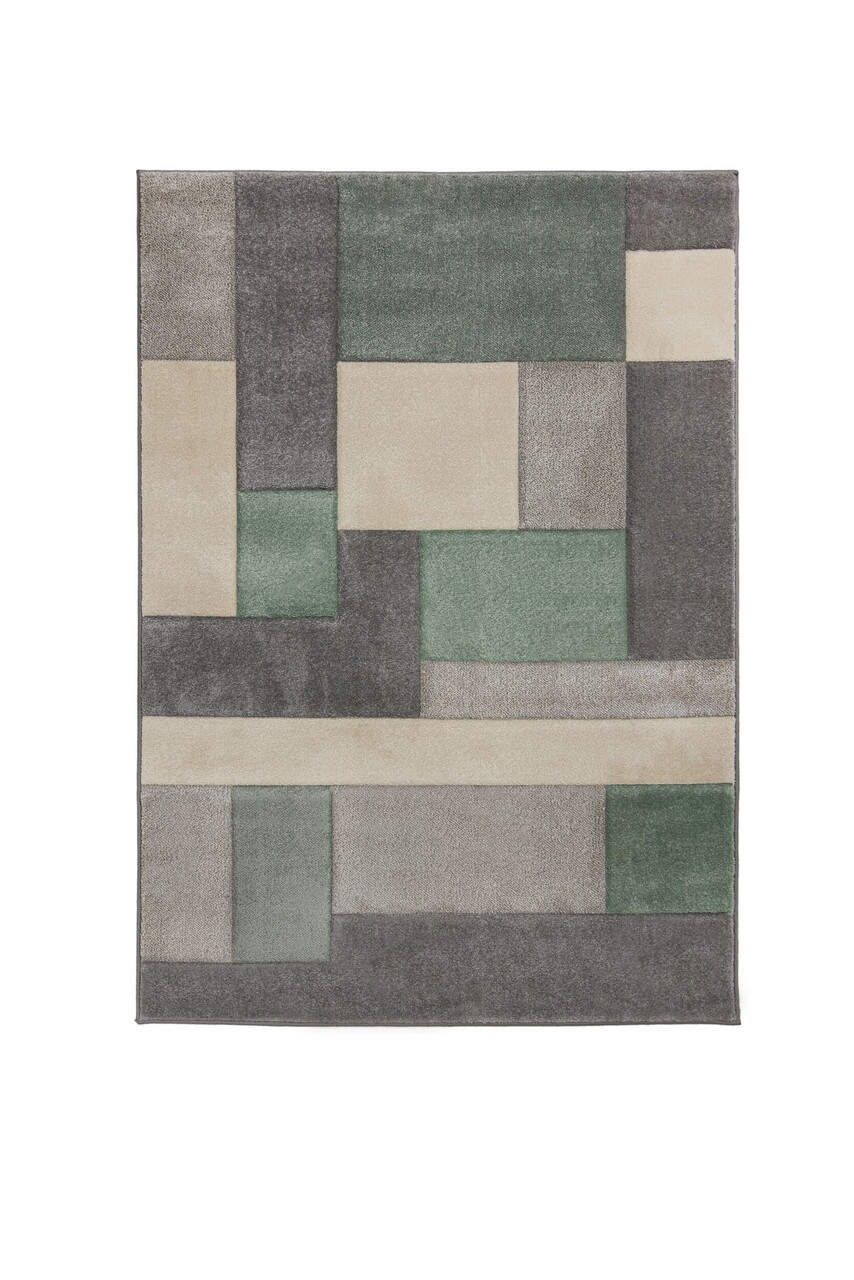 Covor Cosmos Mint/Grey/Cream, Flair Rugs, 80x150 cm, polipropilena, multicolor